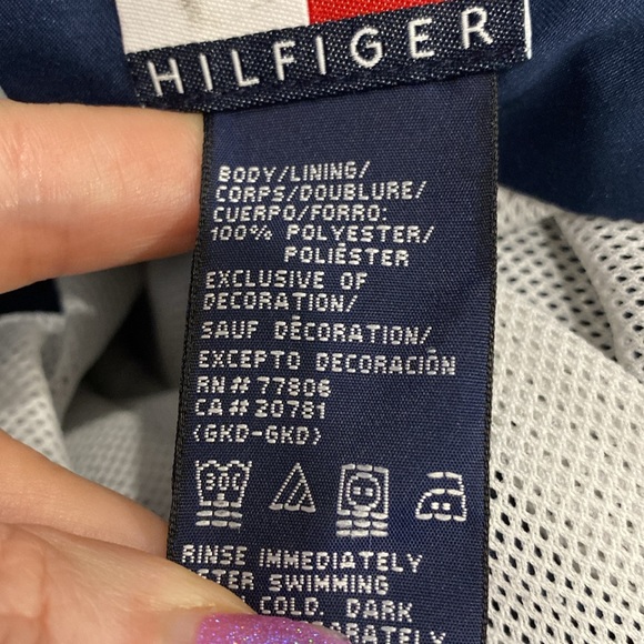 Retro Vibes Tommy Hilfiger Board Shorts / Swim Trunks |Size XXL - Picture 9 of 10